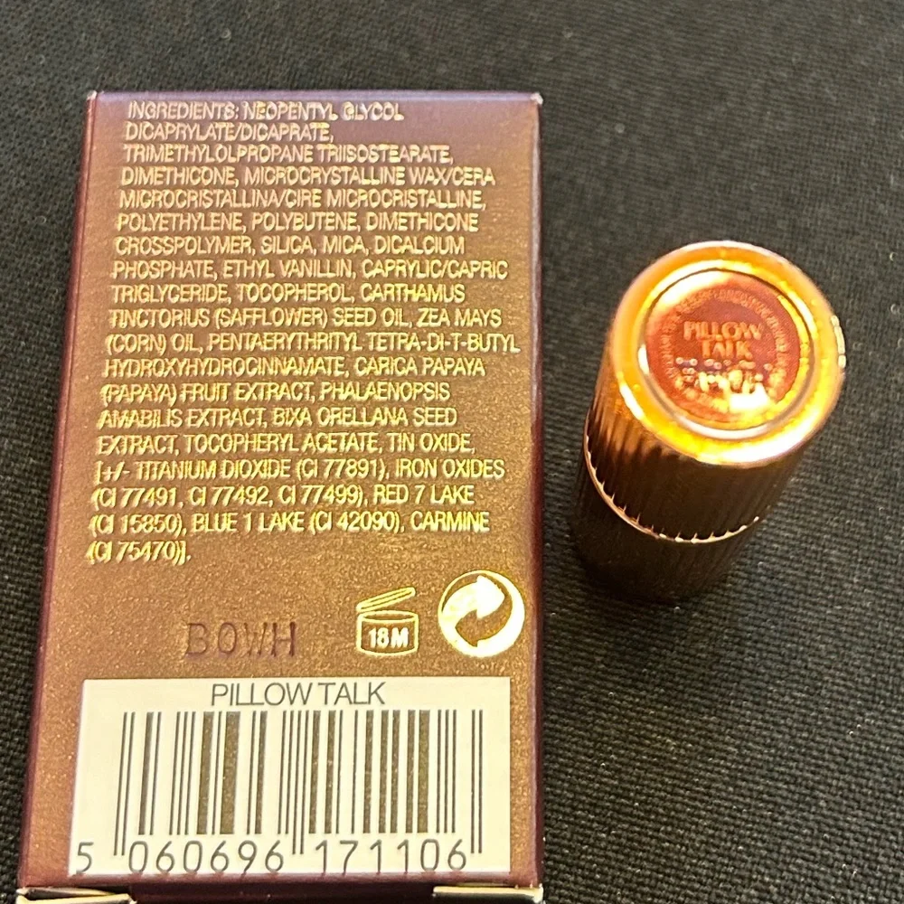 🌻 Charlotte Tilbury Pillow Talk Lipstick New TravelSz